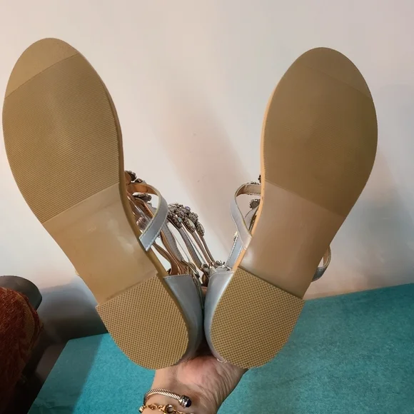 NWOT Gladiator Rhinestone Sandals - Picture 5 of 16